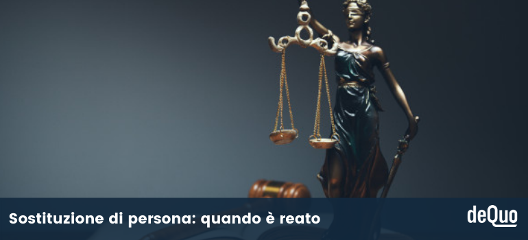 reato di sostituzione di persona