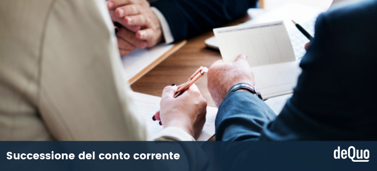 successione del conto corrente