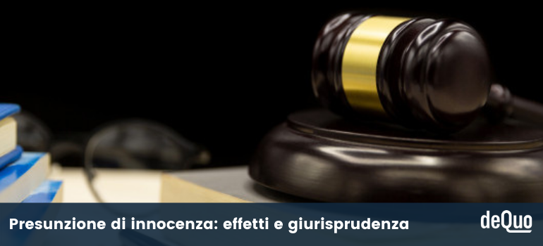 presunzione di innocenza