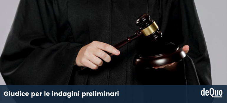 giudice per le indagini preliminari