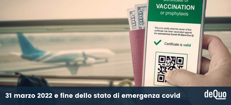 fine stato di emergenza