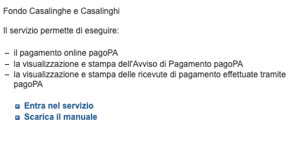 versamenti fondo casalinghe e casalinghi