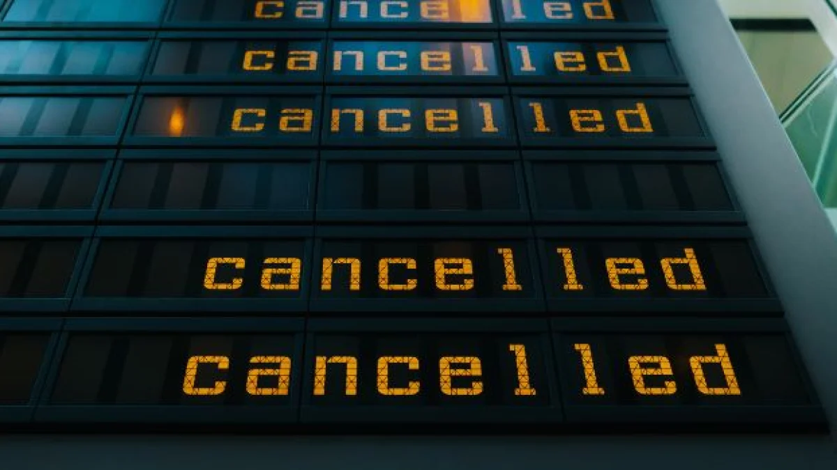 volo cancellato per guerra